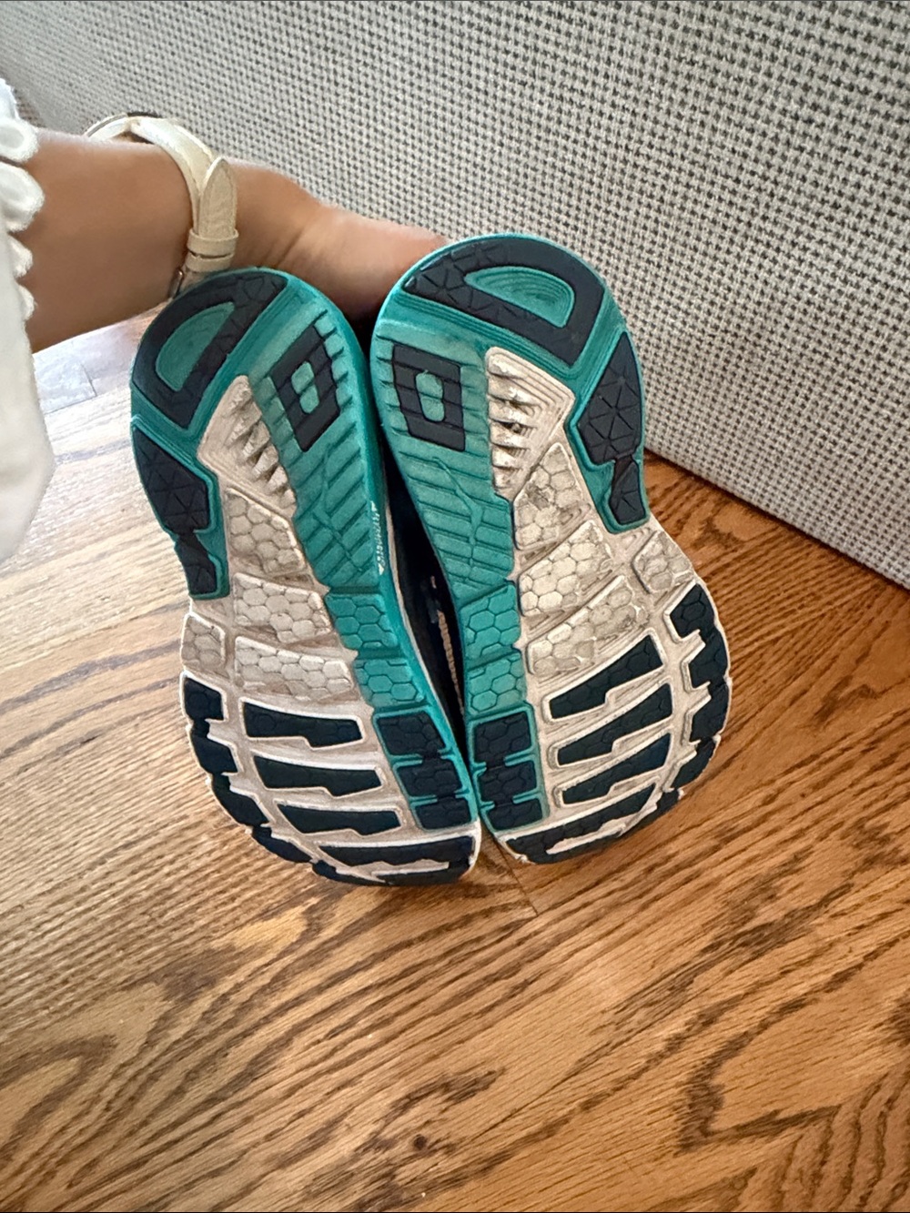 Hoka Navy and Teal Women's Running Sneakers - Picture 6 of 7